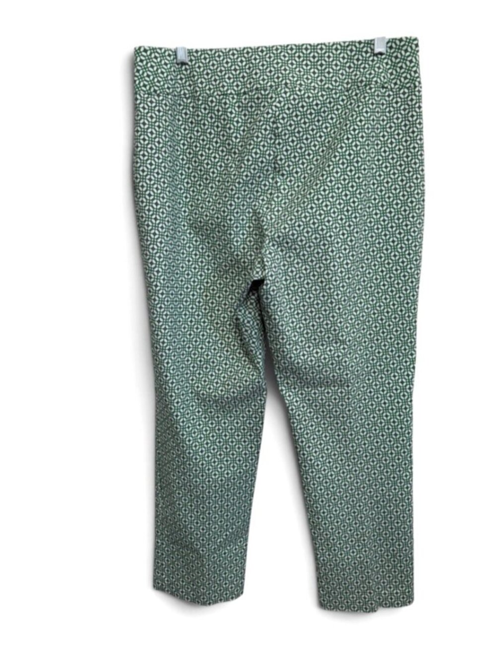 Attyre New York Women’s Pants Size 12 Green White Geometric Coastal Vacation - Picture 3 of 4